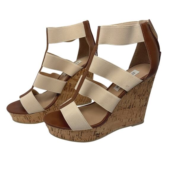 Steve Madden Selinah Cork Wedge Sandals | 8 - Picture 3 of 8